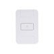 KIT 10 UNI CONJUNTO PLACA 4X2 + 1 TAMPO FURO 9,5MM EM TERMOPLASTICO LINHA TABLET BRANCO TRAMONTINA