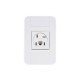 CJ PLACA 4X2 + 1 TOMADA PARA TELEFONE 4P+RJ11 TERMOPL LINHA TABLET BRANCO TRAMONTINA