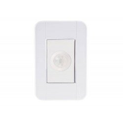 CONJUNTO PLACA 4X2 + DETECTOR DE PRESENCA EM TERMOPLASTICO LINHA TABLET BRANCO TRAMONTINA BIVOLT