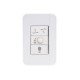 CONJUNTO PLACA 4X2 + VARIADOR DE VENTILADOR EM TERMOPLASTICO LINHA TABLET BRANCO TRAMONTINA 220V