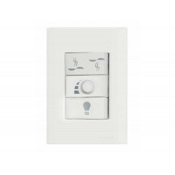 CJ PLACA 4X2 + 1 INTERRUPTOR SIMPLES TERMOPL 10A 250V LINHA TABLET BRANCO TRAMONTINA