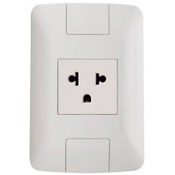 CONJUNTO TOMADA 2PMAIST UNIVERSAL 15 16 A 250 V BRANCO - ARIA TRAMONTINA