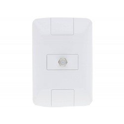 KIT 12 UNI CONJUNTO PLACA 4X2 +1 TOMADA TV SAT EM TERMOPLASTICO LINHA ARIA BRANCO TRAMONTINA