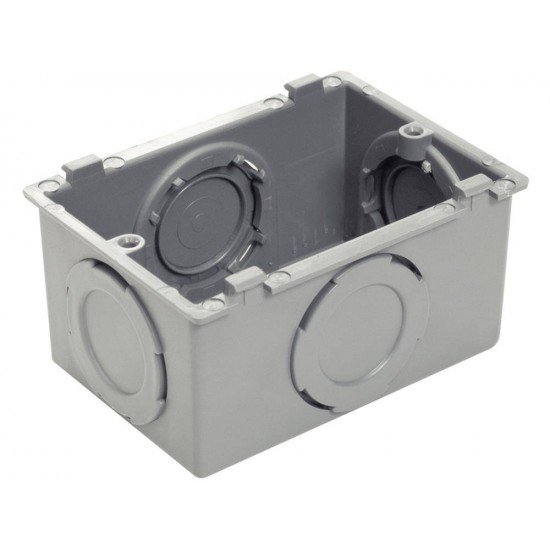 CAIXA MULTIPLA X EM TERMOPLASTICO CINZA ESCURO LINHA PLASTIBOX TRAMONTINA