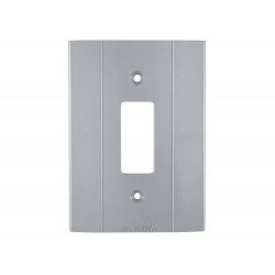 KIT 12 UNI TAMPA 4X2 1 POSTO VERTICAL EM TERMOPLASTICO CINZA ESCURO LINHA PLASTIBOX TRAMONTINA