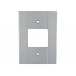 KIT 12 UNI TAMPA 4X2 2 POSTOS JUNTOS EM TERMOPLASTICO CINZA ESCURO LINHA PLASTIBOX TRAMONTINA