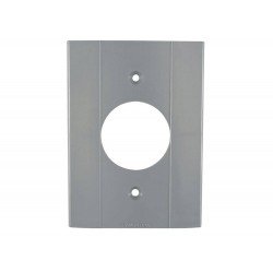 KIT 12 UNI TAMPA 4X2 1 POSTO REDONDO EM TERMOPLASTICO CINZA ESCURO LINHA PLASTIBOX TRAMONTINA