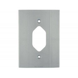 KIT 12 UNI TAMPA 4X2 1 POSTO PARA TOMADA EM TERMOPLASTICO CINZA CLARO LINHA PLASTIBOX TRAMONTINA