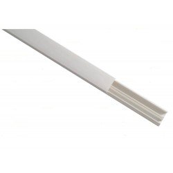 CANALETA TOP 20 X 10 X 2000 EM TERMOPLASTICO COM DIVISORIA NA COR BRANCA TRAMONTINA