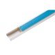 KIT 25 UNI CANALETA 20X10X2000 C DIVISORIA C FITA PRODUZIDA TERMOPL BRANCO C FITA AZUL TRAMONTINA