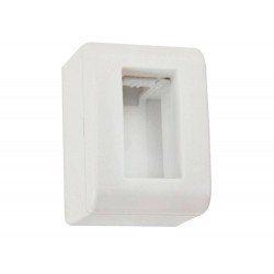 CAIXA + TAMPA 1 POSTO EM TERMOPLASTICO LINHA LIZFLEX BRANCO TRAMONTINA