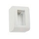 KIT 10 UNI CAIXA + TAMPA 1 POSTO EM TERMOPLASTICO LINHA LIZFLEX BRANCO TRAMONTINA