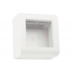 CAIXA + TAMPA 2 POSTOS EM TERMOPLASTICO LINHA LIZFLEX BRANCO TRAMONTINA