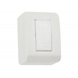 CJ CX+TAMPA + 1 INTERRUPTOR PARALELO TERMOPL 10A 250V LINHA LIZFLEX BRANCO TRAMONTINA
