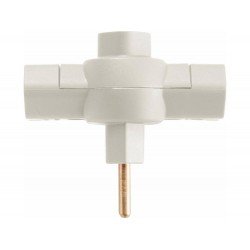 KIT 20 UNI PLUGUE T 2P EM TERMOPLASTICO COM COMPONENTES METALICOS 10A 250V CINZA TRAMONTINA