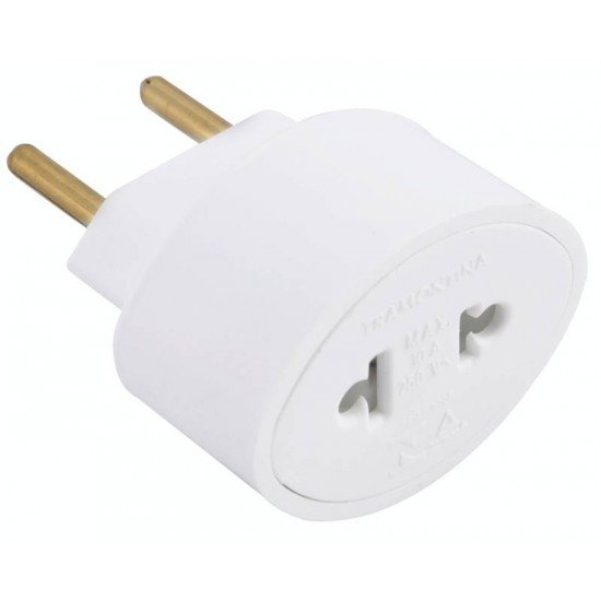 ADAPTADOR CONVERSOR 2P 10A - 250V~ COR BRANCO TRAMONTINA