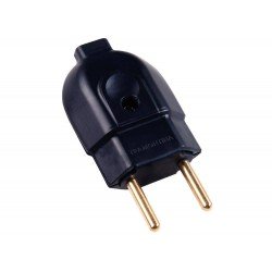 KIT 20 UNI PLUGUE MACHO 2P TERMOPLASTICO C COMPONENTES METALICOS 20A 250V PRETO TRAMONTINA