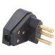 KIT 20 UNI PLUGUE ANGULAR 2P + T TERMOPLASTICO C COMPONENTES METALICOS 20A 250V PRETO TRAMONTINA