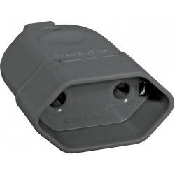 PLUGUE FEMEA 2P 10A 250V~ COR PRETO TRAMONTINA