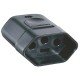 PLUGUE FEMEA 2P + T TERMOPLASTICO C COMPONENTES METALICOS 20A 250V PRETO TRAMONTINA