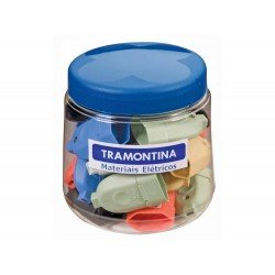 POTE 24 UNI PLUGUE FEMEA EM TERMOPLASTICO COM COMPONENTES METALICOS 6 CORES TRAMONTINA