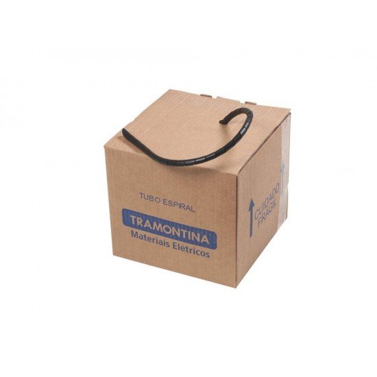 TUBO ESPIRAL DE 1 EM TERMOPLASTICO COM 50 METROS BRANCO TRAMONTINA
