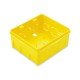 CAIXA DE EMBUTIR QUADRADA 4X4 EM TERMOPLASTICO AMARELA TRAMONTINA
