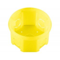 CAIXA DE EMBUTIR OCTOGONAL 3X3 EM TERMOPLASTICO AMARELA TRAMONTINA