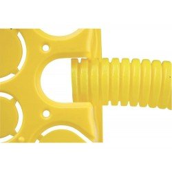 CAIXA DE EMBUTIR MODELO DRYWALL 4X2 EM TERMOPLASTICO AMARELA TRAMONTINA