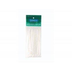 PACOTE COM 30 ABRACADEIRAS EM TERMOPLASTICO 140 X 3,4 MM BRANCA TRAMONTINA