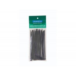 PACOTE COM 30 ABRACADEIRAS EM TERMOPLASTICO 140 X 3,4MM PRETA TRAMONTINA