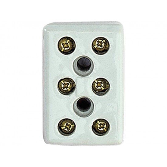 CONECTOR MULTIPLO 6MM2 EM PORCELANA COM COMPONENTES METALICOS TRAMONTINA