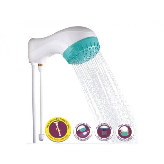 DUCHA ELETRONICA 6500W EM TERMOPLASTICO COM COMPONENETES METALICOS TRAMONTINA 220V