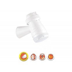 DUCHA ELETRICA BRANCA 3 TEMPERATURAS 127V 4400W COMPONENTES METALICOS E SEM ACESS RIOS TRAMONTINA