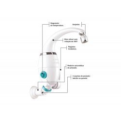TORNEIRA ELETRONICA 127V 5500W EM TERMOPLASTICO COM COMPONENETES METALICOS TRAMONTINA