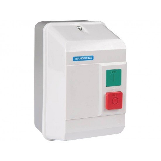 CHAVE PARTIDA TRIFASICA TRQ3-5.5P 220V 2.5-4A EM TERMOPLASTICO COMPONENTES METALICOS TRAMONTINA 220V