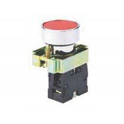 BOTAO DE IMPULSO TRP2-BA41-1NA VERMELHO EM METAL TRAMONTINA
