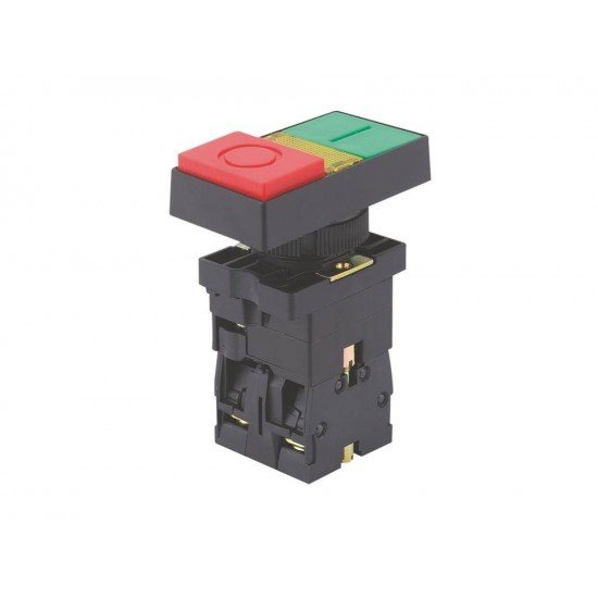 KIT 3 UNI BOTAO DUPLO TRP2-EW8465 1NA+1NF VERDE VERMELHO EM TERMOPLASTICO TRAMONTINA