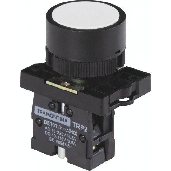 BOTAO DE IMPULSO TRP2-EA11 1NA BRANCO COM BASE DE PLASTICO TRAMONTINA