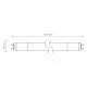 LAMPADA LED TUBO BASE G13 1850 LM 18 W BIVOLT 6500 K LUZ BRANCA TRAMONTINA