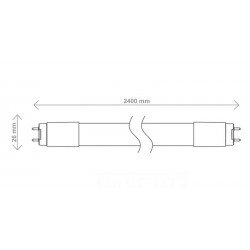 LAMPADA LED HO BASE GU13 3800 LM 40 W BIVOLT 6500 K LUZ BRANCA TRAMONTINA