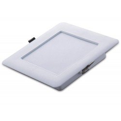 KIT 3 UNI PLAFON DE LED QUADRADO EM TERMOPLASTICO TIPO SLIM DE EMBUTIR 12W-3000K TRAMONTINA