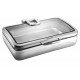 RECHAUD BANHO MARIA RETANGULAR EM ACO INOX COM TAMPA BASCULANTE E CUBA 1 1 11,2 L TRAMONTINA