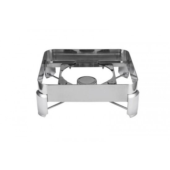 SUPORTE PARA RECHAUD BANHO MARIA 2 3 EM ACO INOX COM FOGAREIRO TRAMONTINA