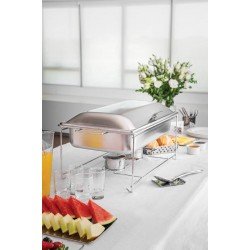 RECHAUD BANHO MARIA EM ACO INOX 9,06 L COM FOGAREIRO TRAMONTINA
