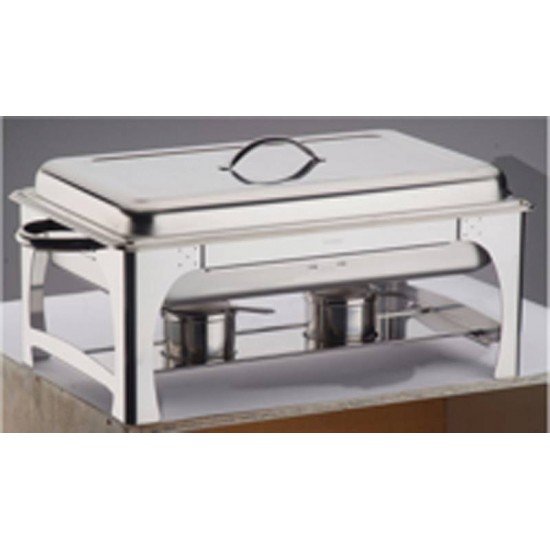 RECHAUD BANHO-MARIA RETANGULAR COM TAMPA REMOVIVEL ACO INOX - FOGAREIRO TRAMONTINA