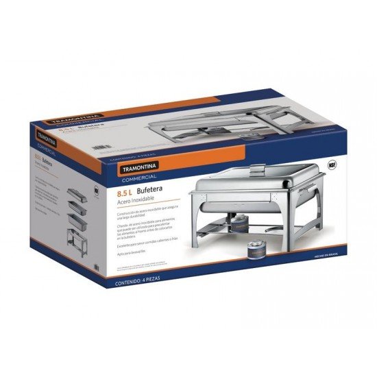 RECHAUD BANHO-MARIA COM TAMPA REMOVIVEL ACO INOX TRAMONTINA