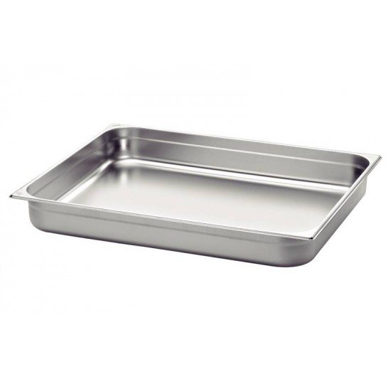 CUBA TRAMONTINA GN 2/1 EM AÇO INOX SEM ALÇAS PROFUNDIDADE 65 MM AÇO 304