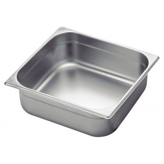 CUBA TRAMONTINA GN 2/3 EM AÇO INOX SEM ALÇAS PROFUNDIDADE 180 MM AÇO 304
