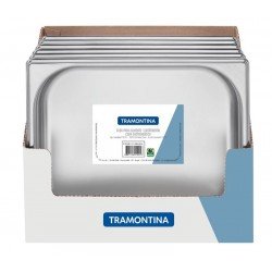 DISPLAY DE CUBAS ACO INOX 6 PC 1 2 SEM ALCAS - PROFUNDIDADE 65MM TRAMONTINA